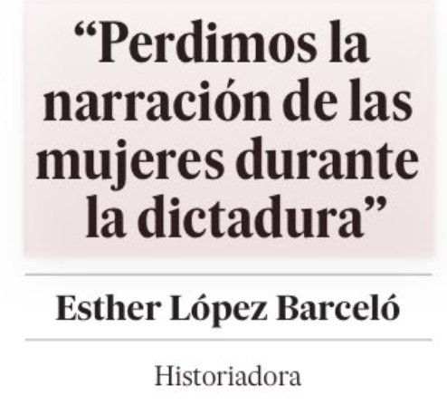 rplata_'s tweet photo. *A ver cuándo a una historiadora que se llame Esther López Barceló.

Estáis llenos de envidia y de rencor https://t.co/m0smxuz3hW