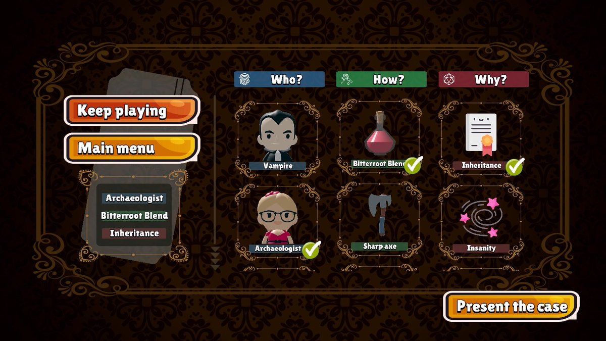 CocodroloGames's tweet image. Everyone has a secret…
But only one hides a deadly truth.
Who is the killer in Clue: Murder by Death? 🔍

⏭️ BUY NOW
store.steampowered.com/app/2608420/Cl…

🕵️‍♂️#Whodunit
#SaturdayGaming #MysteryGame #IndieGame #steam #Switch #CozyMystery #CozyGaming #ScreenshotSaturday