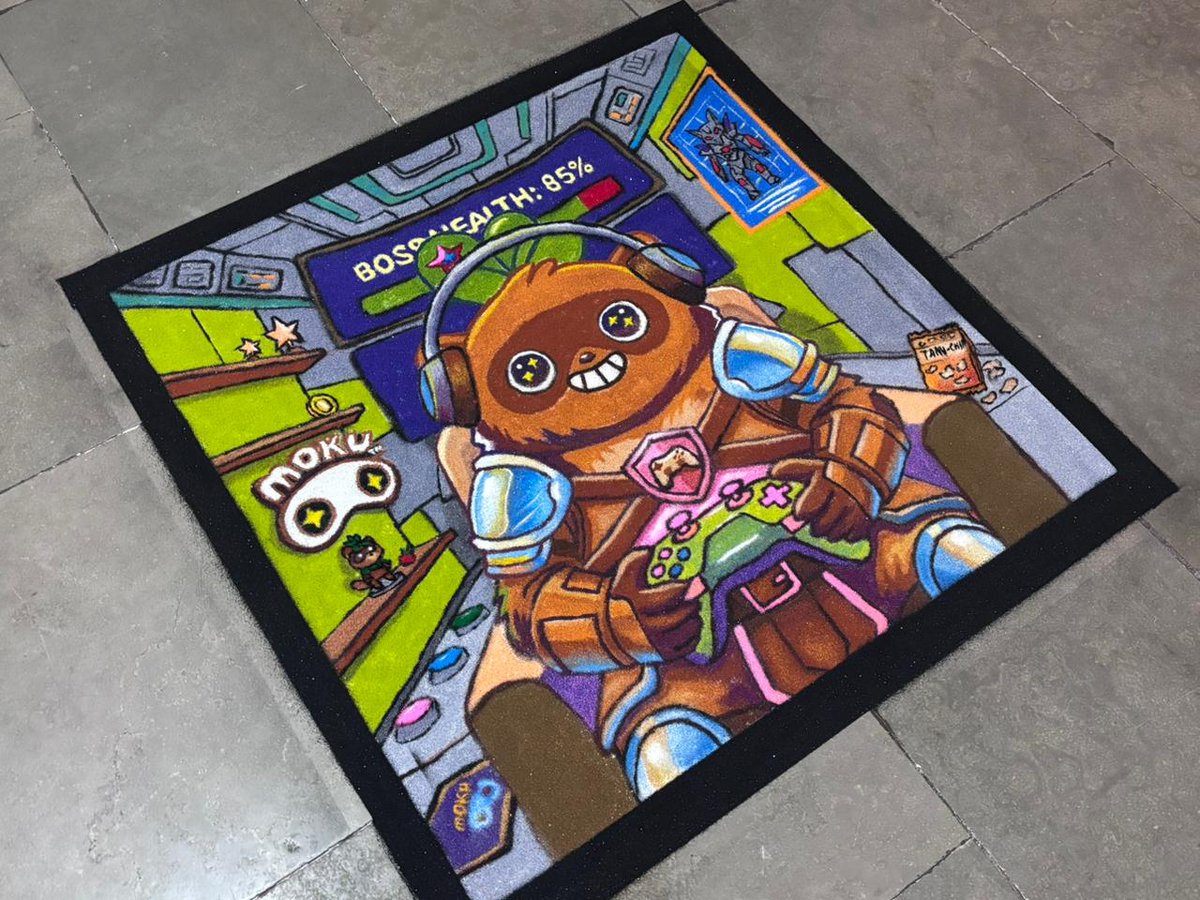 ItsmemoWorld's tweet photo. I created this amazing sand art for @Moku_HQ  using more than 23 shades of sand.

The artwork is around 60 × 60 cm and took me over 8 hours to complete.

Hope you all love it 💛#moku https://t.co/XEsw7IpEZF