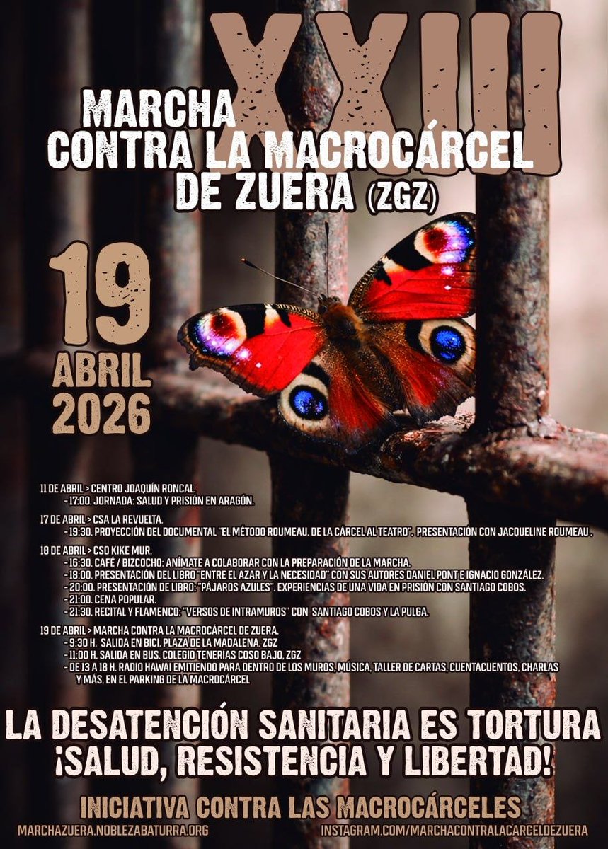 arainfo.org/xxiii-marcha-z…

Para más noticias:
t.me/apoyopresxsenl…
Telegram 
#anticarcelario