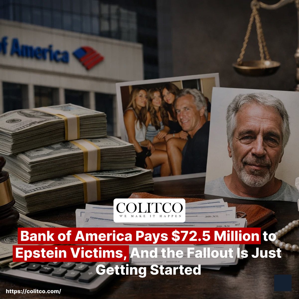 colitco's tweet image. When big banks face scandals, trust gets tested?

Bank of America settles $72.5M in Jeffrey Epstein case, raising accountability questions.

Read More : colitco.com/bank-of-americ…

#BankOfAmerica #Epstein #FinanceNews #Trust