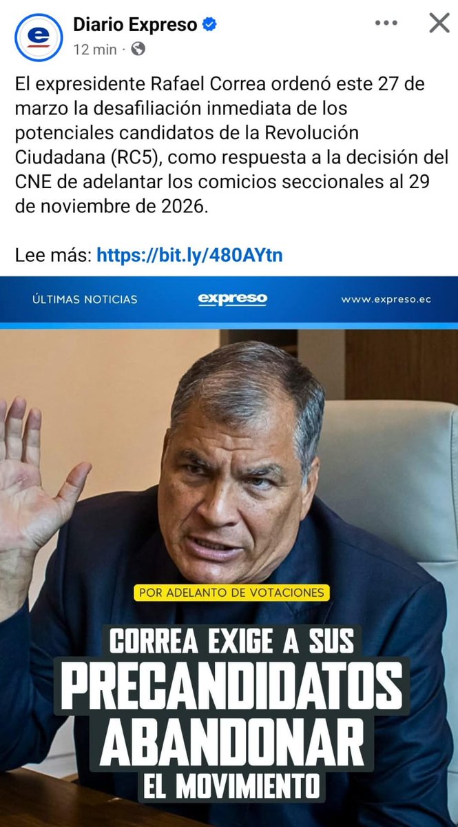 JAVIERROSERO4's tweet photo. @LuisaGonzalezEc Quién enfrento al poder ejecutivo y la.persecución defendiendo a @RC5Oficial   e incluso con la cárcel es la compañera @PaolaPabonC , desconocer el liderazgo de ella es una inmadurez política, la lucha es externa no interna entiendan, fuerza Prefecta venceremos @MashiRafael https://t.co/75c6aLU7O7