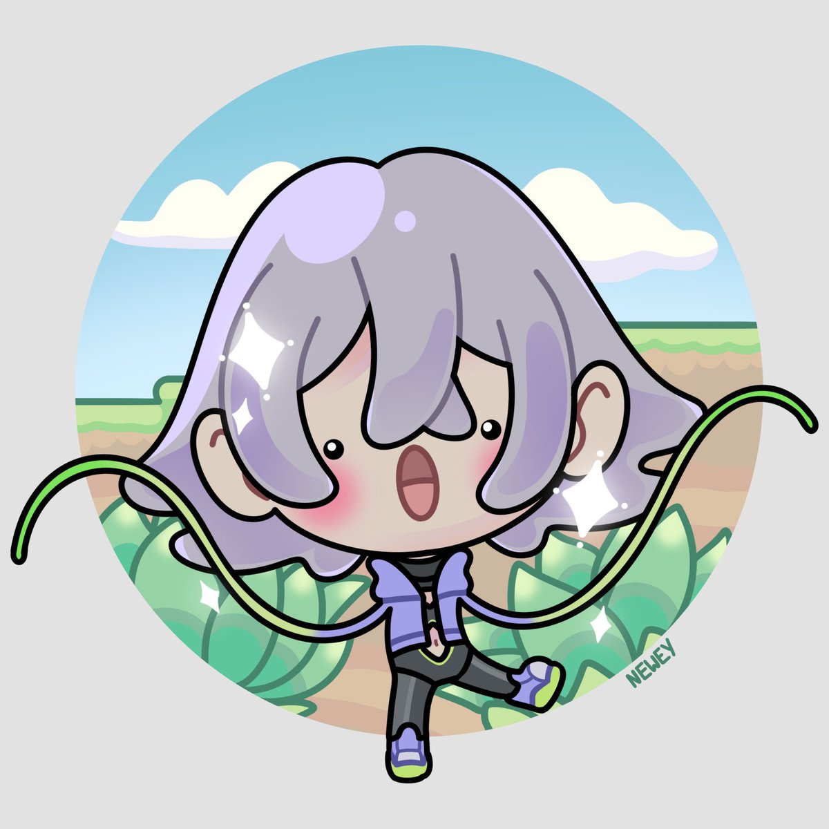 I thought it'd be cute to try and make my design in a Pokopia style uvu 🍃

#Pokopia #Pokémon