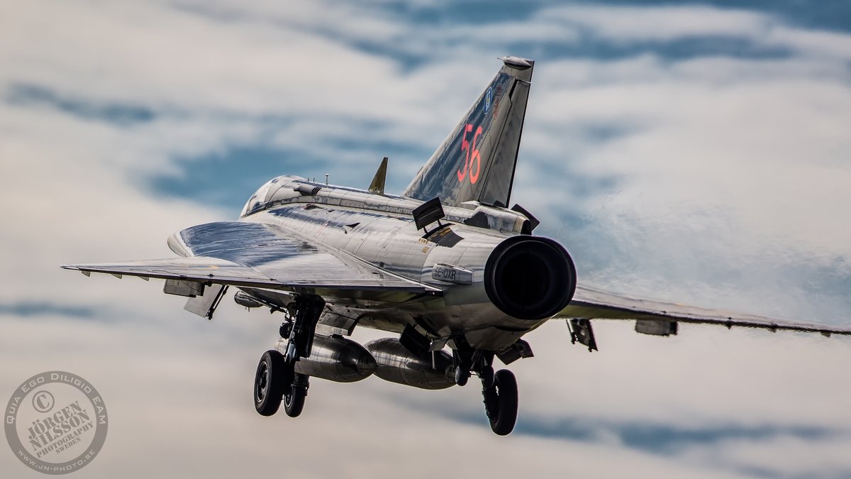 Swedish Air Force Historic Flight's SAAB J 35J Draken.