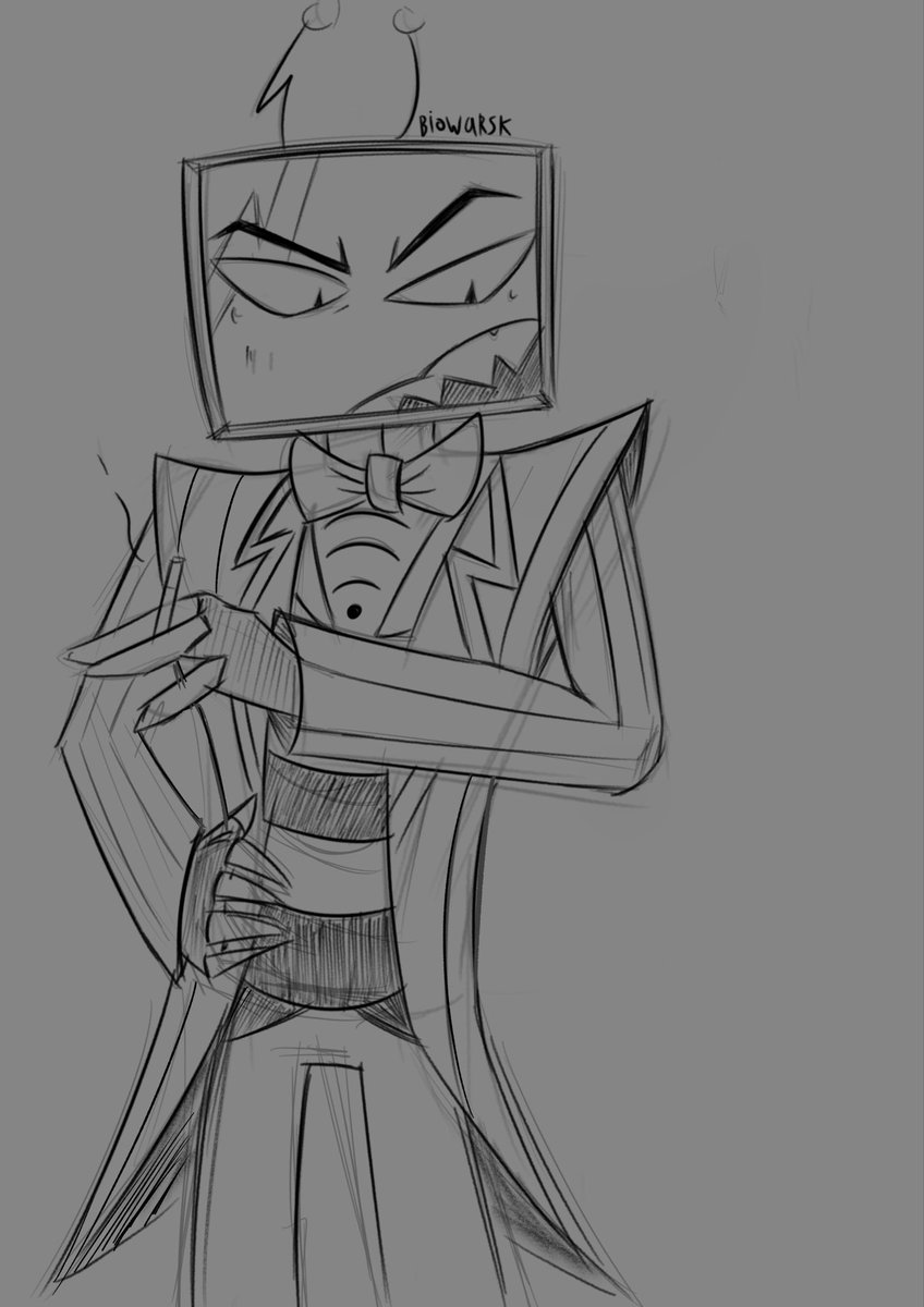 biowarsk's tweet photo. Miren dibuje un shikillo hermoso ta lindo chi jiji ojala alguien me contrate para dibujar y ganar mucha plata #HazbineHotelFanart #voxfanart #hazbinart #HazbinHotelVox #hazbin https://t.co/pKArT6odga