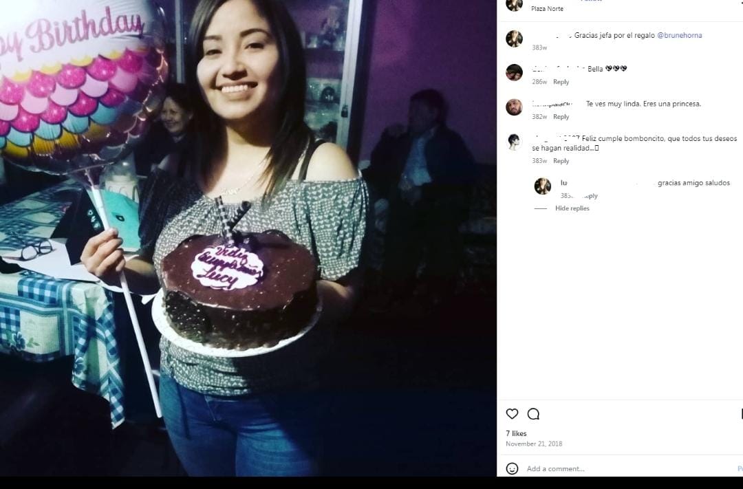 "Gracias, jefa, por el regalo". Mensaje del 2018 de Lucía Estrada a Brunella Horna dando cuenta quien manda. Años después Estrada, trabajadora en tienda de ropa de Horna, es administradora del consorcio que ganó contrato de más de dos millones de soles. #OcurreAhora