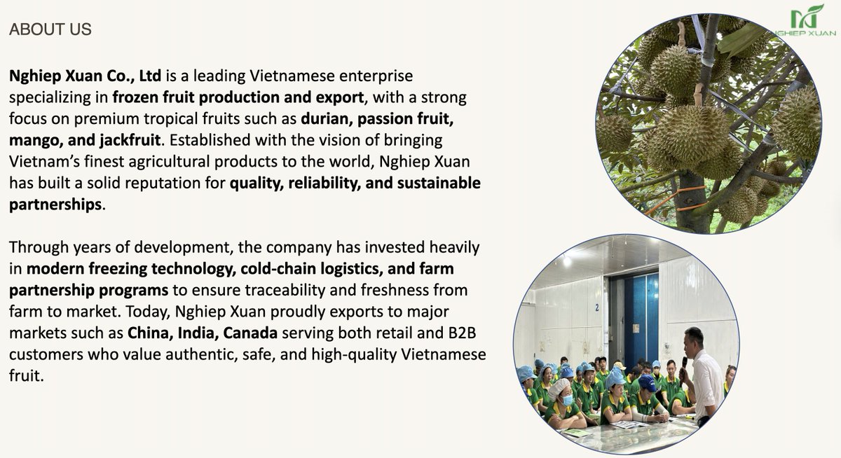 PhuTonBui's tweet image. It's been a long time since I last presented a PowerPoint to a client. 😂😂 #nghiepxuan #export #fruit #vietnam