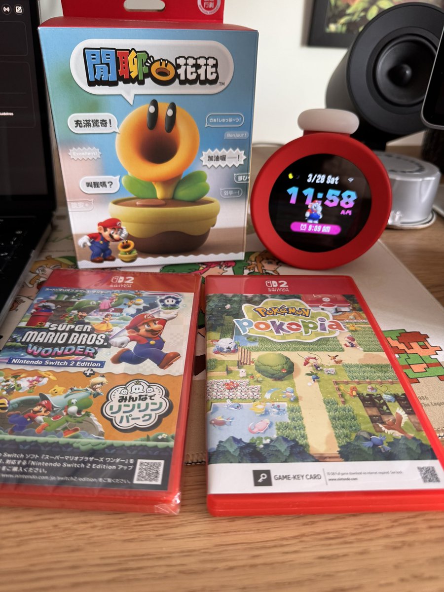 Jschubis's tweet photo. Caved in and picked up both games. One thing I appreciate about being in this part of the world, is games most of the time come out 20+ dollars cheaper. Paid 51 for Super Mario Wonders and 55 for Pokopia. #nintendo #SuperMario https://t.co/nyS1kyKveF