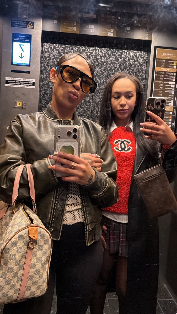 deolcam's tweet photo. Two rockstar bitches in Tokyo https://t.co/dFMkxMkznf