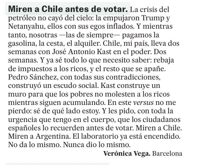 tuttopossib's tweet photo. @hernan_sr ¿Lo vieron? 

Cartas al Director @elpais_espana 

Lo que evitamos mirar | Opinión | EL PAÍS https://t.co/gTQ6nHpUtn https://t.co/EUW2WvV9B6