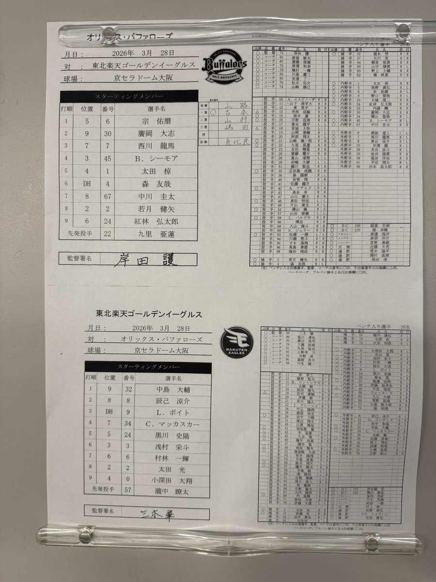 阪井日向 スポニチオリックス担当 tweet media