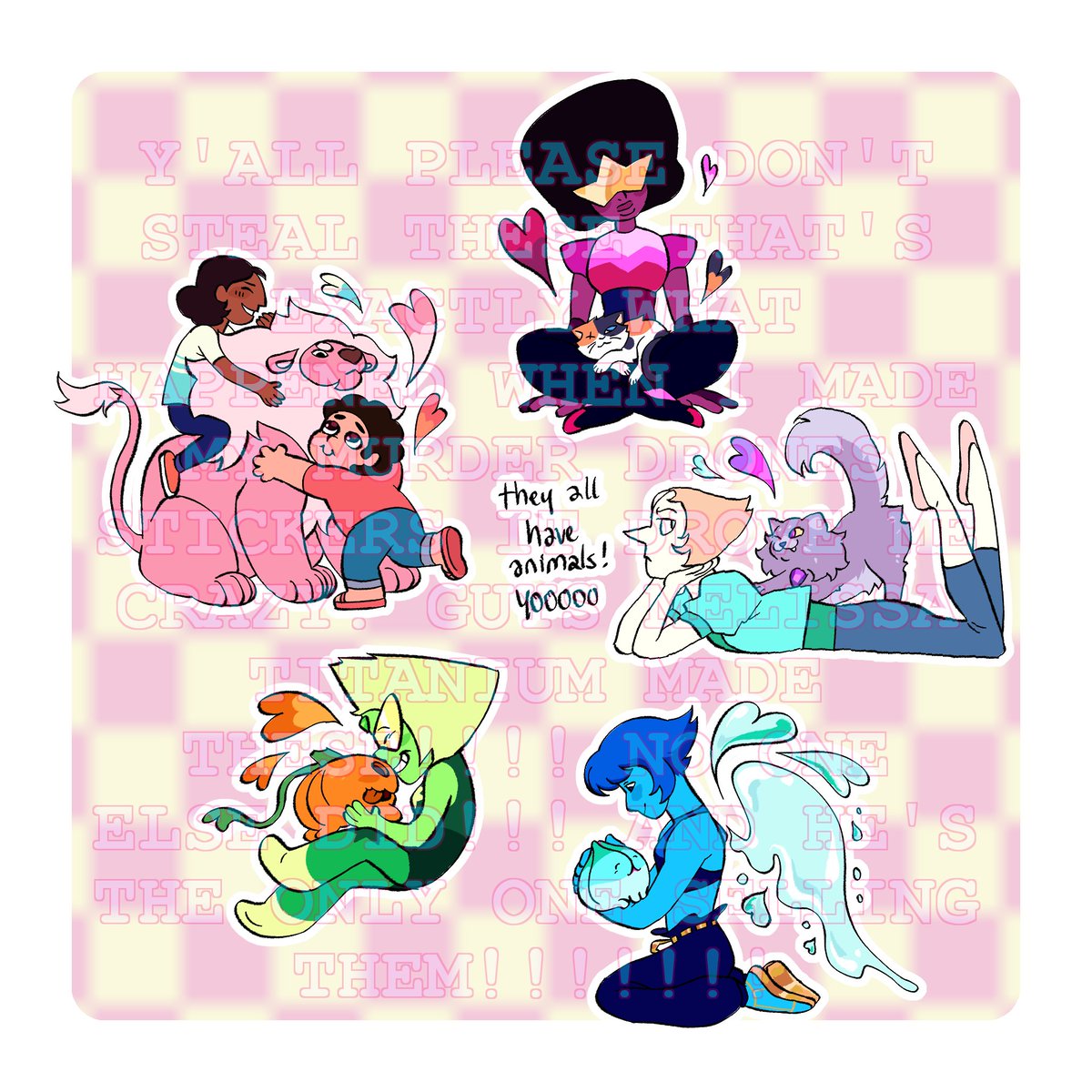 MelissaTitanium's tweet image. #stevenuniverse
sorry for the super obnoxious watermark but i don't want a repeat of the last time i made stickers!

here's where you can get them :)
redbubble.com/people/dracocl…