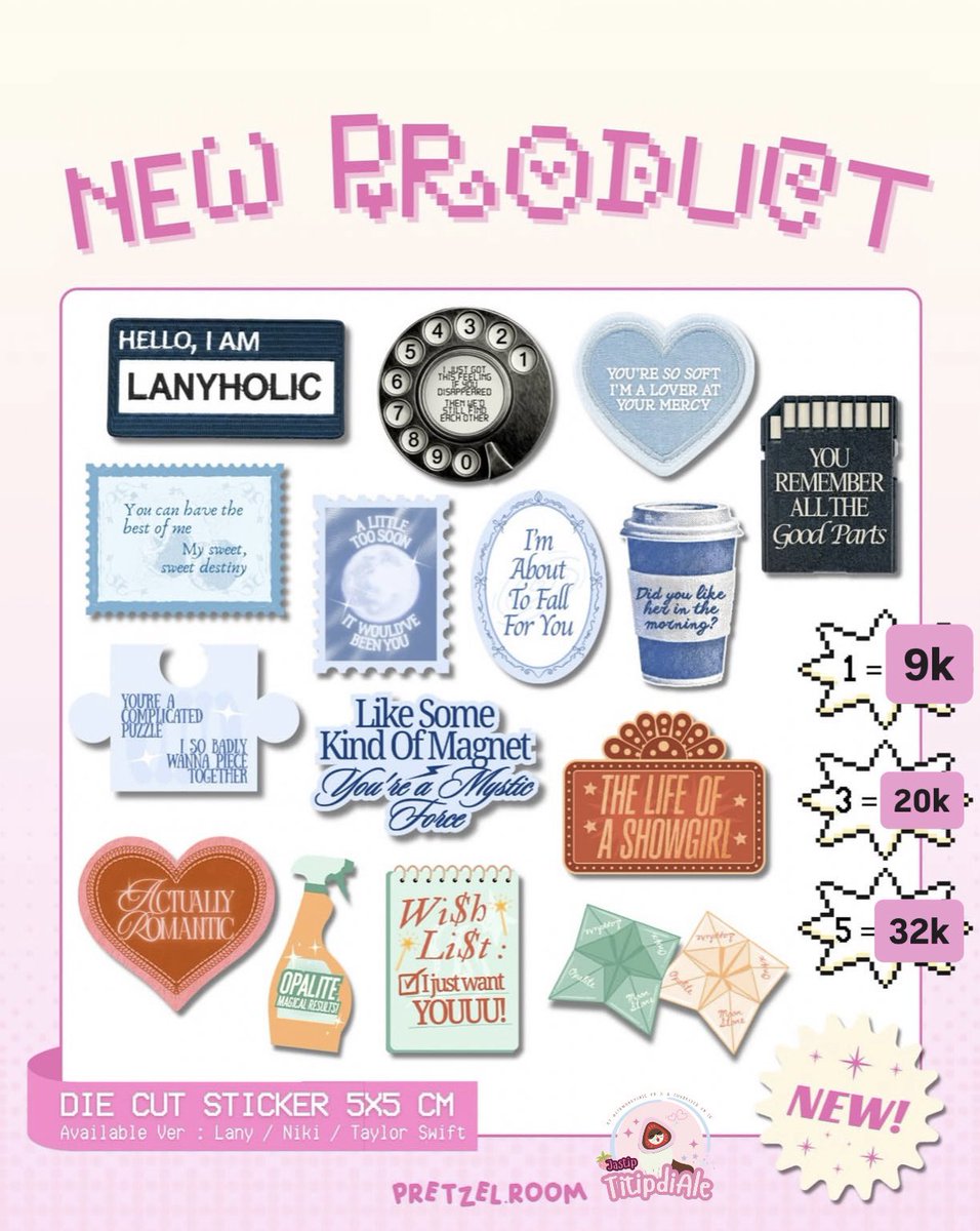 strwbrryjnie's tweet photo. omo market catalogue by @pretzelroom_ 

🥨 price includes fee jastip
‼️ PO pick-up period untill April 5‼️

👾 more catalogues https://t.co/1jqoC0iBK3

🎨 lany, taylor swift, cortis, nct dream, day6, treasure, Lngshot, niki

🛒 order dm https://t.co/pHmB5sr8hf
