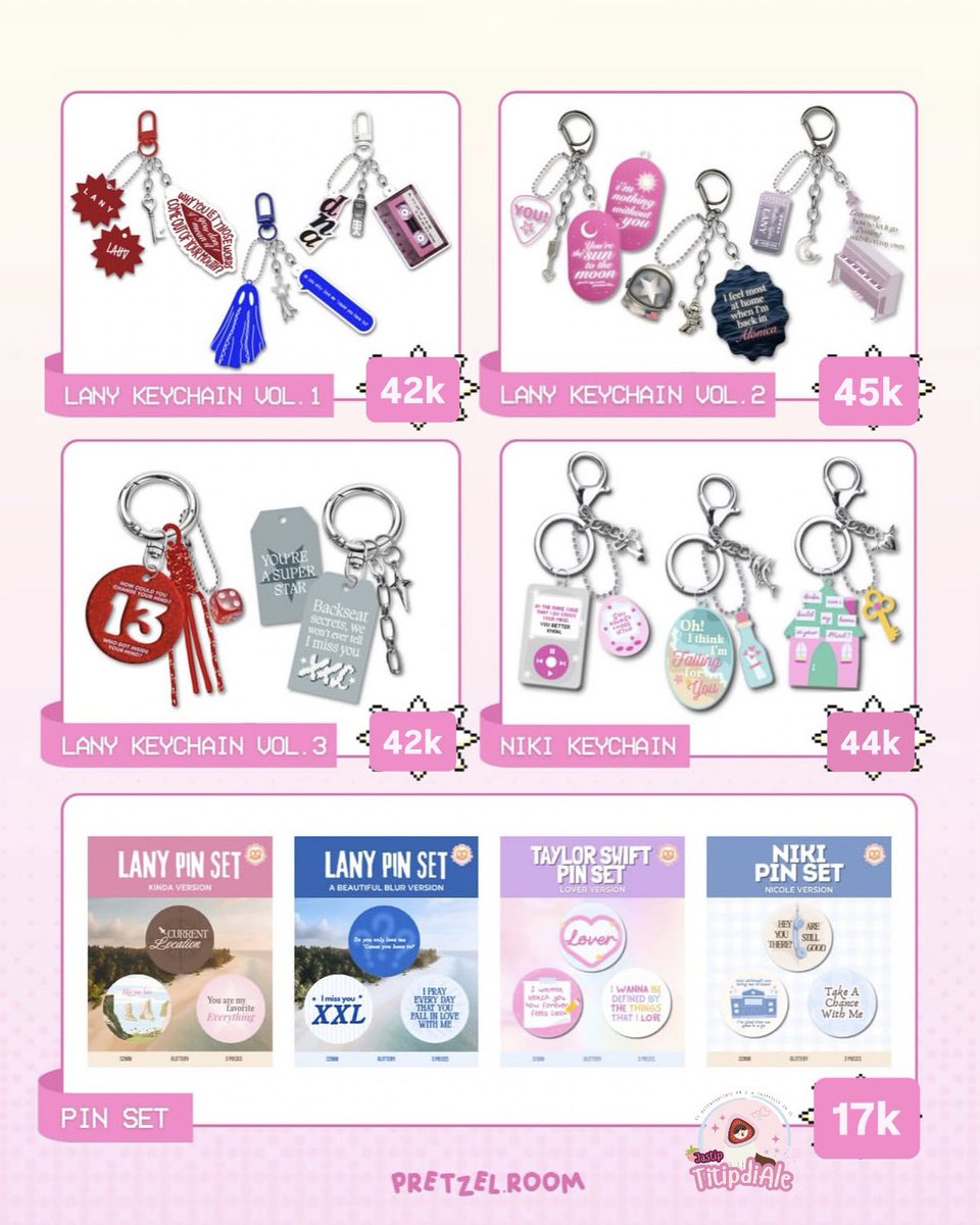 omo market catalogue by <a href="/pretzelroom_/">𝓟retzel 𝓡oom</a> 

🥨 price includes fee jastip
‼️ PO pick-up period untill April 5‼️

👾 more catalogues drive.google.com/drive/folders/…

🎨 lany, taylor swift, cortis, nct dream, day6, treasure, Lngshot, niki

🛒 order dm