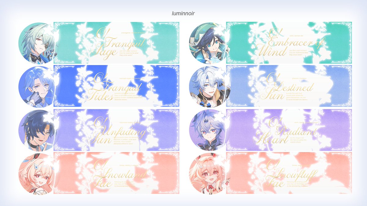 help rt yaa! <3

haloo, eze kembali membawa 22 layout gim hoyo! please check each alt for the price yaah! bagi yang berminat silakan dm akuu. yuk jajan jajan (⁠ ⁠◜⁠‿⁠◝⁠ ⁠)⁠♡ 

#zonauang