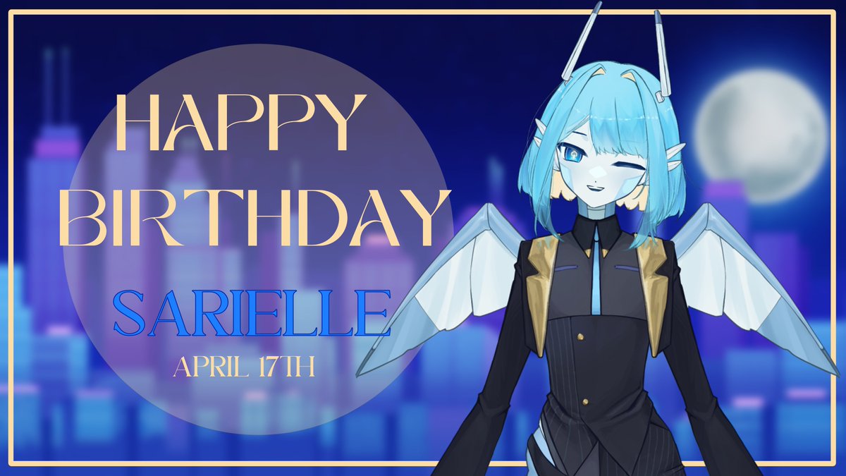 Happy Birthday <a href="/SarielleENVT/">Unit SAR-13113 😇🤖 NEVERLIVE | ANDROID ANGELTUBER</a> 💙

Your favorite talk show hosts celebrates another year on the air📺 Make sure to celebrate with hells hand crafted angel 🪽

We love your, Sar 😇 Thank you for being a part of NEVERLIVE!