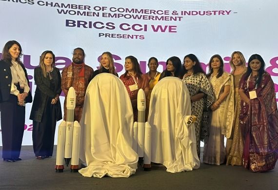 WomenEntrepre16's tweet image. Mission ShakthiSAT Mascot Unveiled at BRICS CCI WE Summit 2026

Read More: lnkd.in/gtW7rH5S

#innovativetechnology #genderequality #scientificopportunities #MissionShakthiSAT #WomensEmpowerment