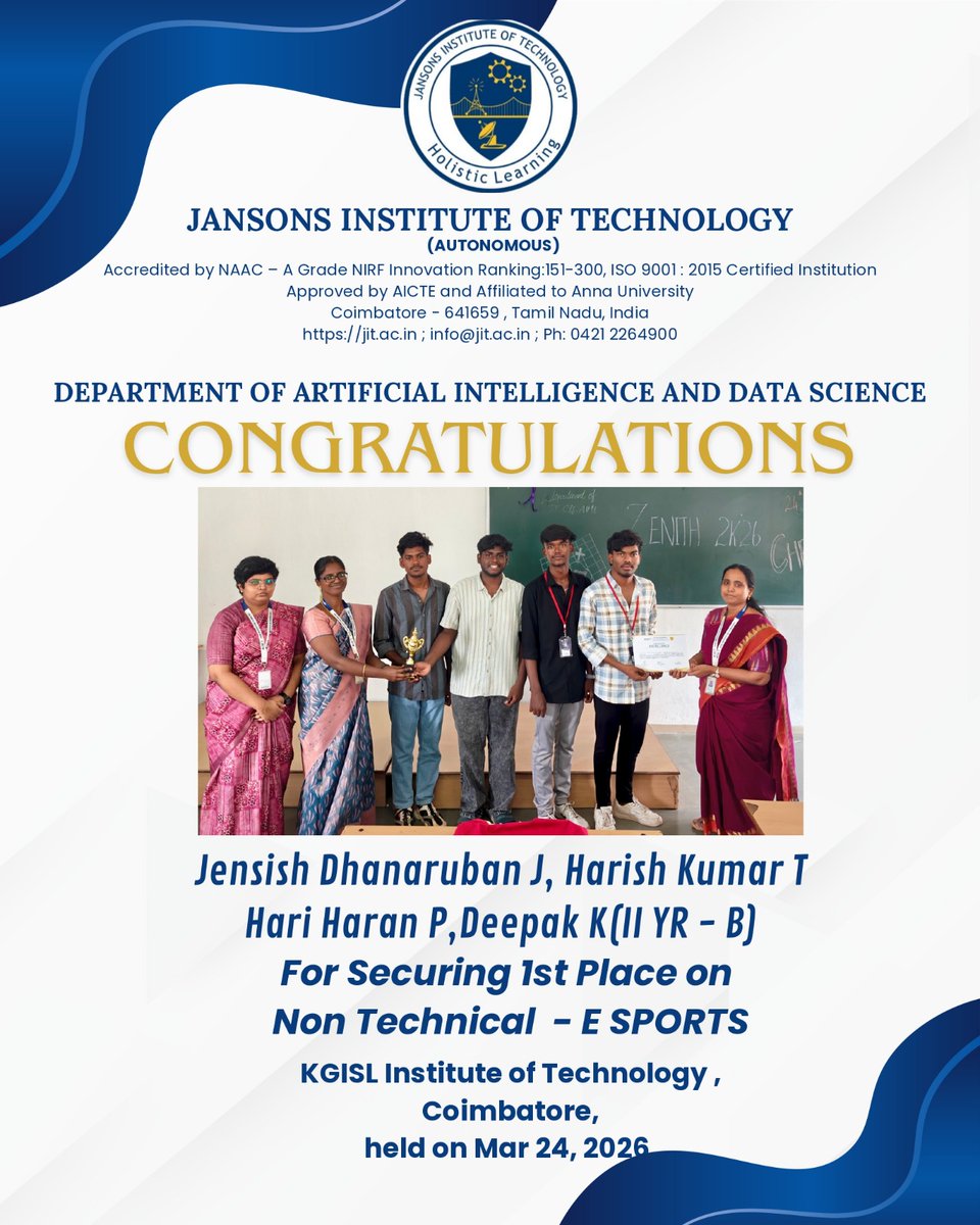 Jansons Institute of Technology tweet media