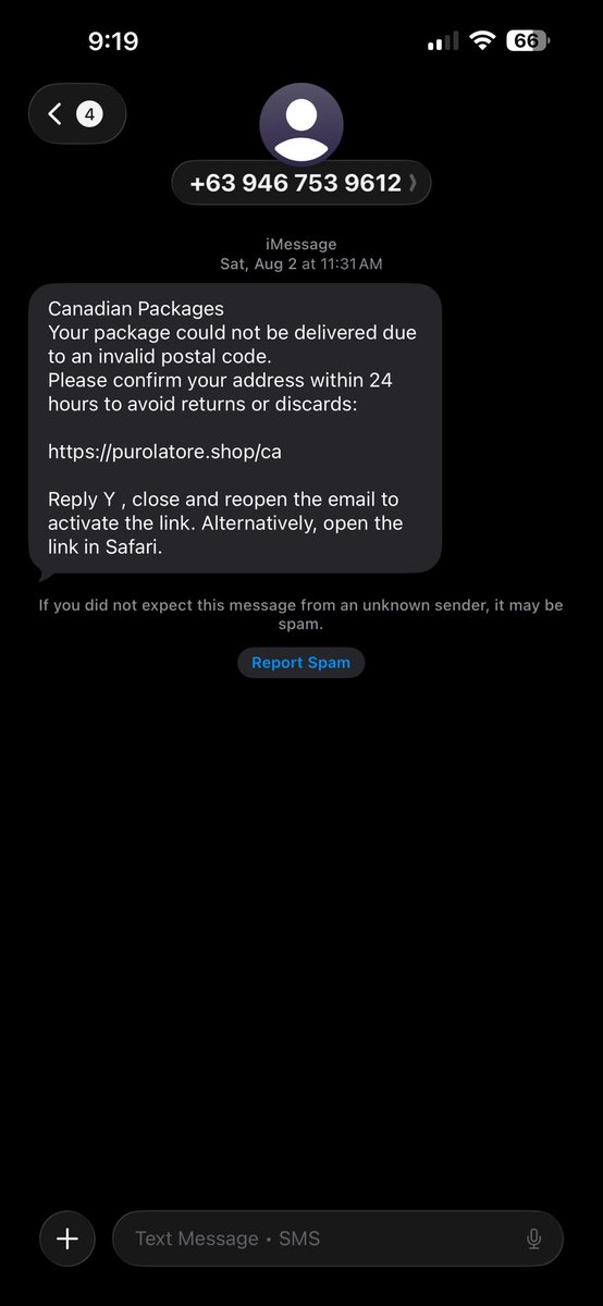 Rulleri's tweet photo. @HelpPurolator @PurolatorHelp @PurolatorInc

It is unacceptable that customers may be exposed to spam due to leaks of delivery contact information. This order originated from @Amazon, raising serious concerns about data handling practices across both organizations. Immediate investigation and remediation are expected.