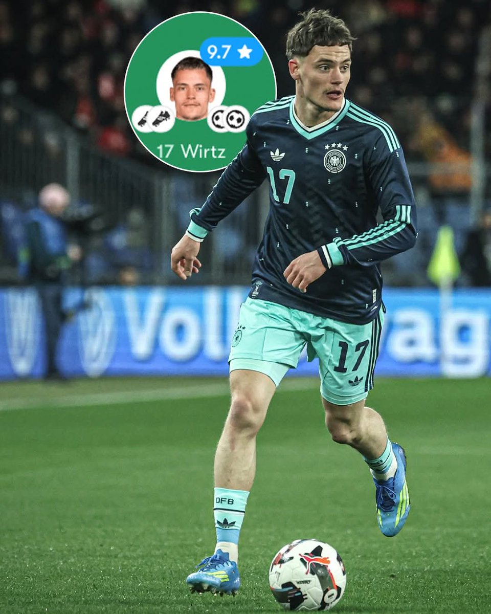 Loyal823's tweet photo. SWITZERLAND 🇨🇭 3-4 🇩🇪 GERMANY

And guess who was involved in all 4 goals for Germany! 😯

Of course, the German magician, Florian Wirtz! Two goals and two assists 🤯 Some casual night for Flo 🔥 https://t.co/yopPdq0Uws