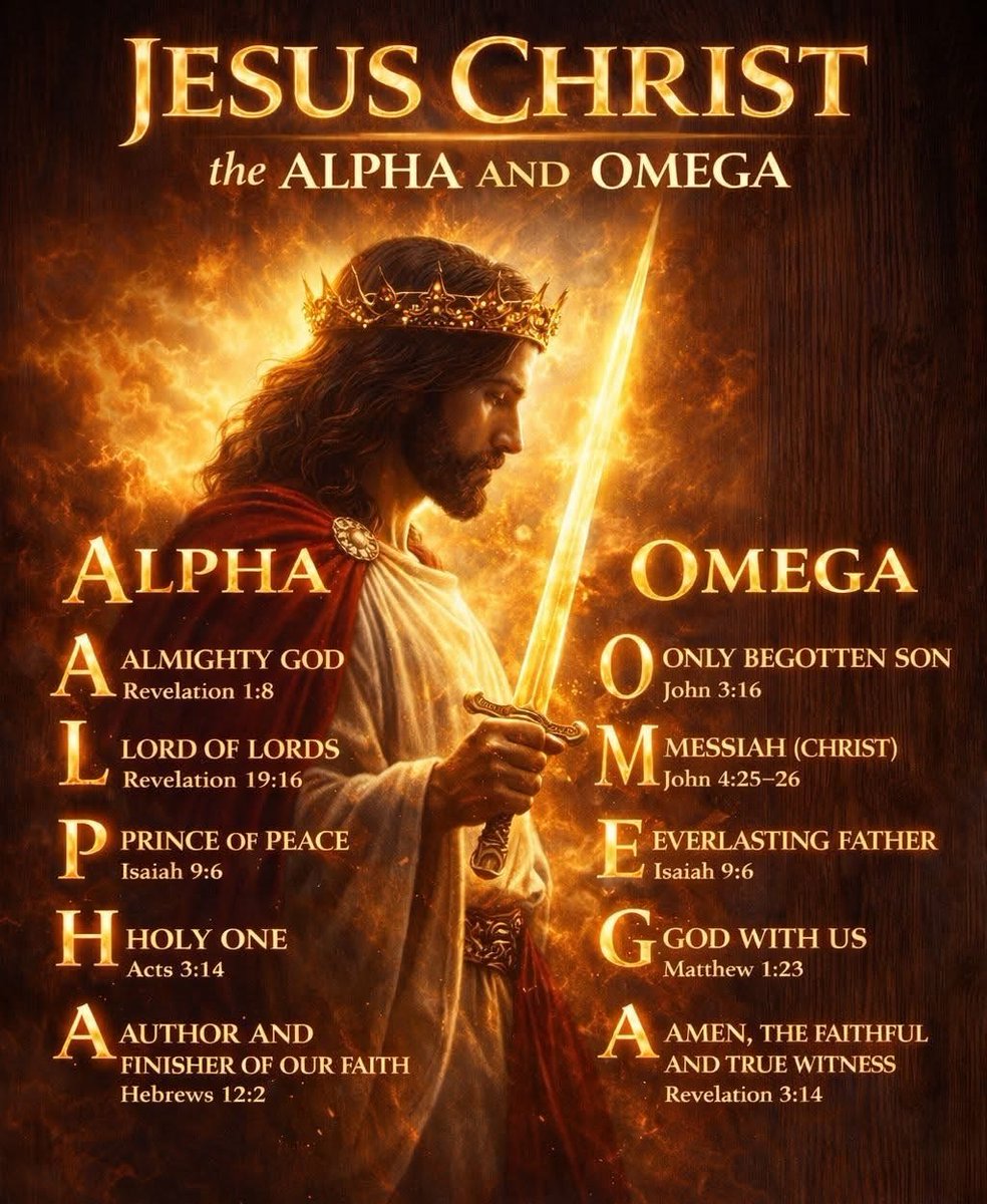 Alpha and Omega !
Amen.