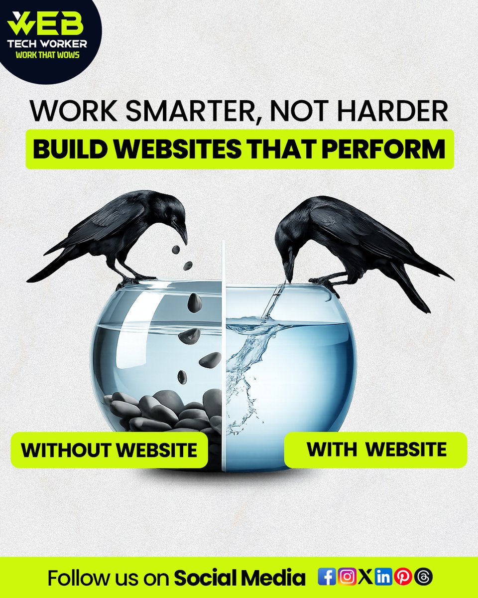 webtechworker's tweet image. Don’t Work Hard, Work Smart — Let Your Website Do the Work

Why struggle manually when your website can automate, attract, and convert customers for you?
Without a website, you keep dropping stones… with a website, you create impact effortlessly.

#WebTechWorker