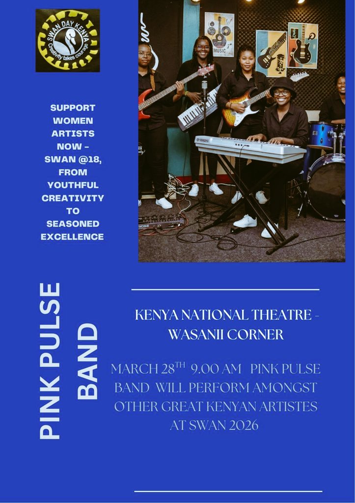 tonymboyo's tweet image. Good Morning it's SWAN DAY in Kenya! Welcome all at The Kenya National Theatre,  Wasanii Corner all day  #SwanDay #Swan⁩DayKenya