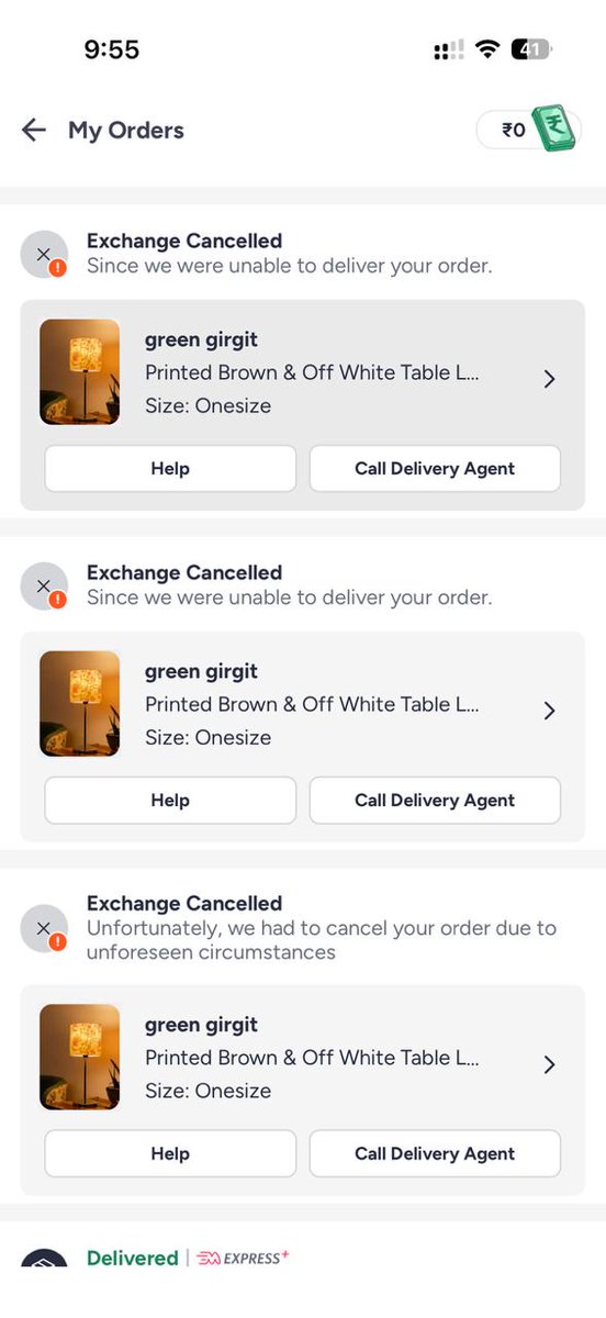 proff_proton's tweet photo. @myntra you guys got to be kidding me. I have been following up day and night for a return pickup for the last 25 days. There has to be a limit to this harassment and now you guys can't even deliver the new order. It is a new low and I have no option left but to post here. https://t.co/CwGjmeUo83