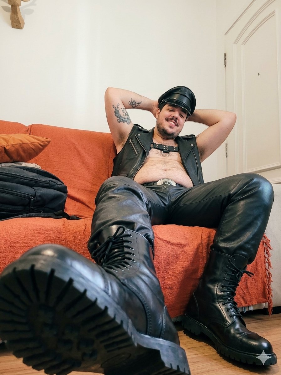 Tentei algo aqui. 

Até que gostei, acho que vou comprar umas peças de couro