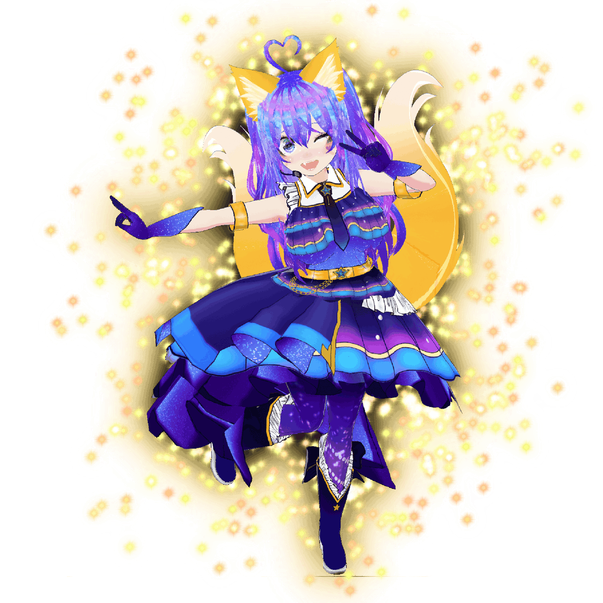 If I reach top 3 for the signage event on IRIAM, I do plan on doing a Vroid model raffle. Want to do something as a thank you especially for helping spread the word about regaining my work supplies. So I am truly blessed by you all 🫂🥹

Vroid model example I made of myself