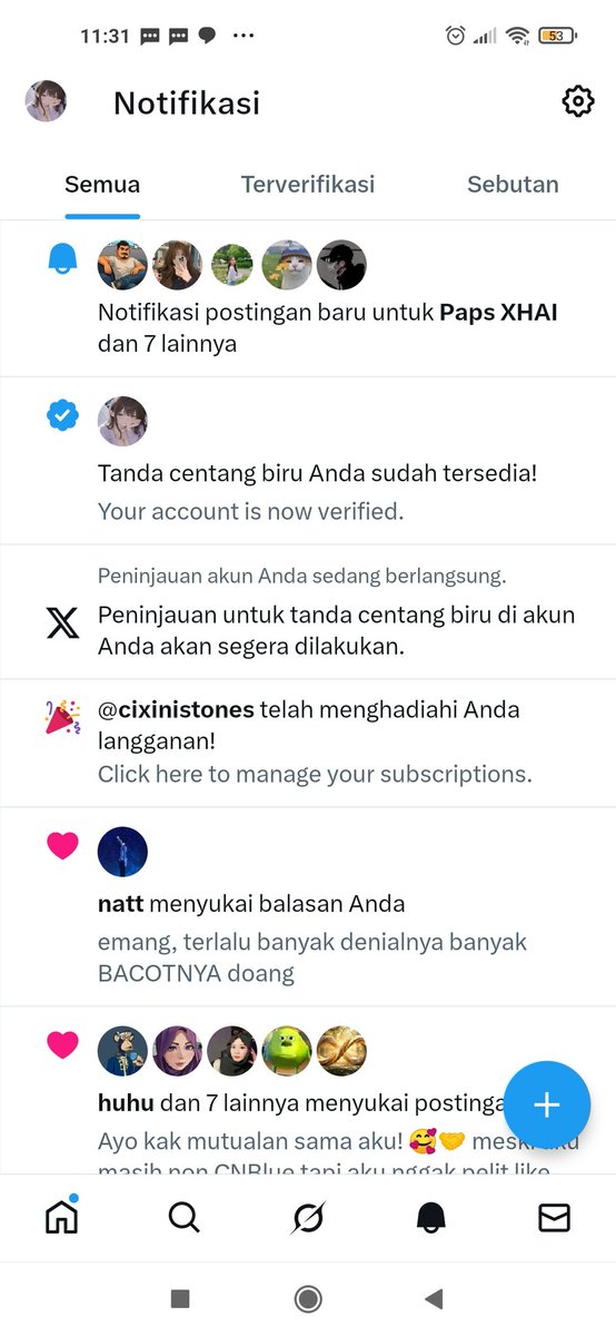 huwaahhh aku dikasih free CNBLUE sama kakak <a href="/cixinistones/">Rosmeryz</a>, makasih banyak kak! 🥺😭 setelah penantian aku nungguin bisa dapet GA akhirnya dapet juga 😣🤲 alhamdulillah ya Allah seneng poll aku 😣

Semoga kakak selalu diberikan kesehatan, umur yang panjang dan penuh keberkahan,