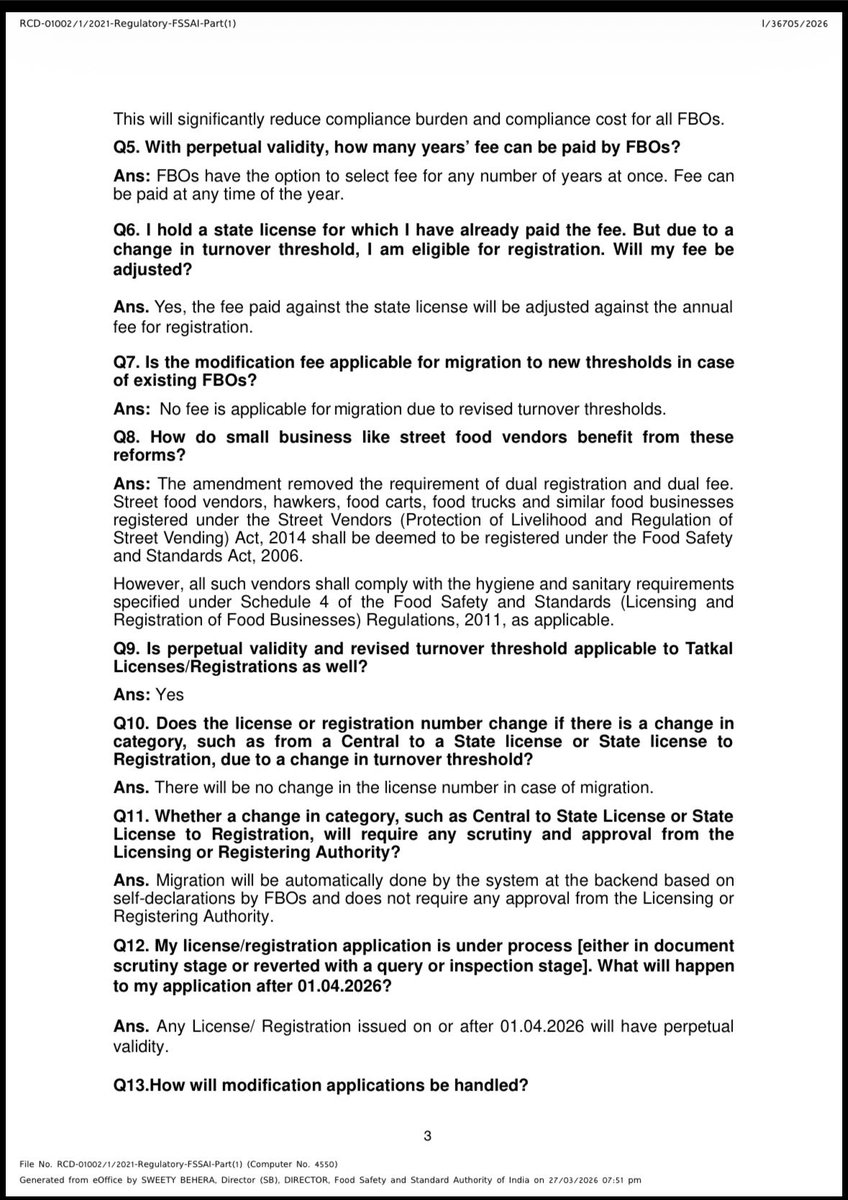 FSSAI tweet media