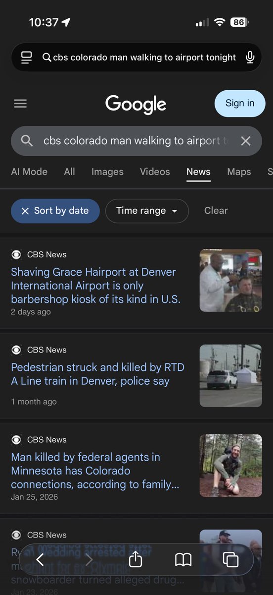JennaTbridge's tweet photo. @CBSNewsColorado I cannot find tonight’s story. This is your home page. Would love to see the story that I just watched about the man walking down 104th to the airport… I have googled about ten different ways. Hard to donate to someone you can’t find… https://t.co/ss7p93jV7L