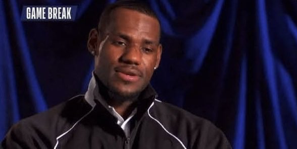 LeBron after Bronny drained the three off his assist: