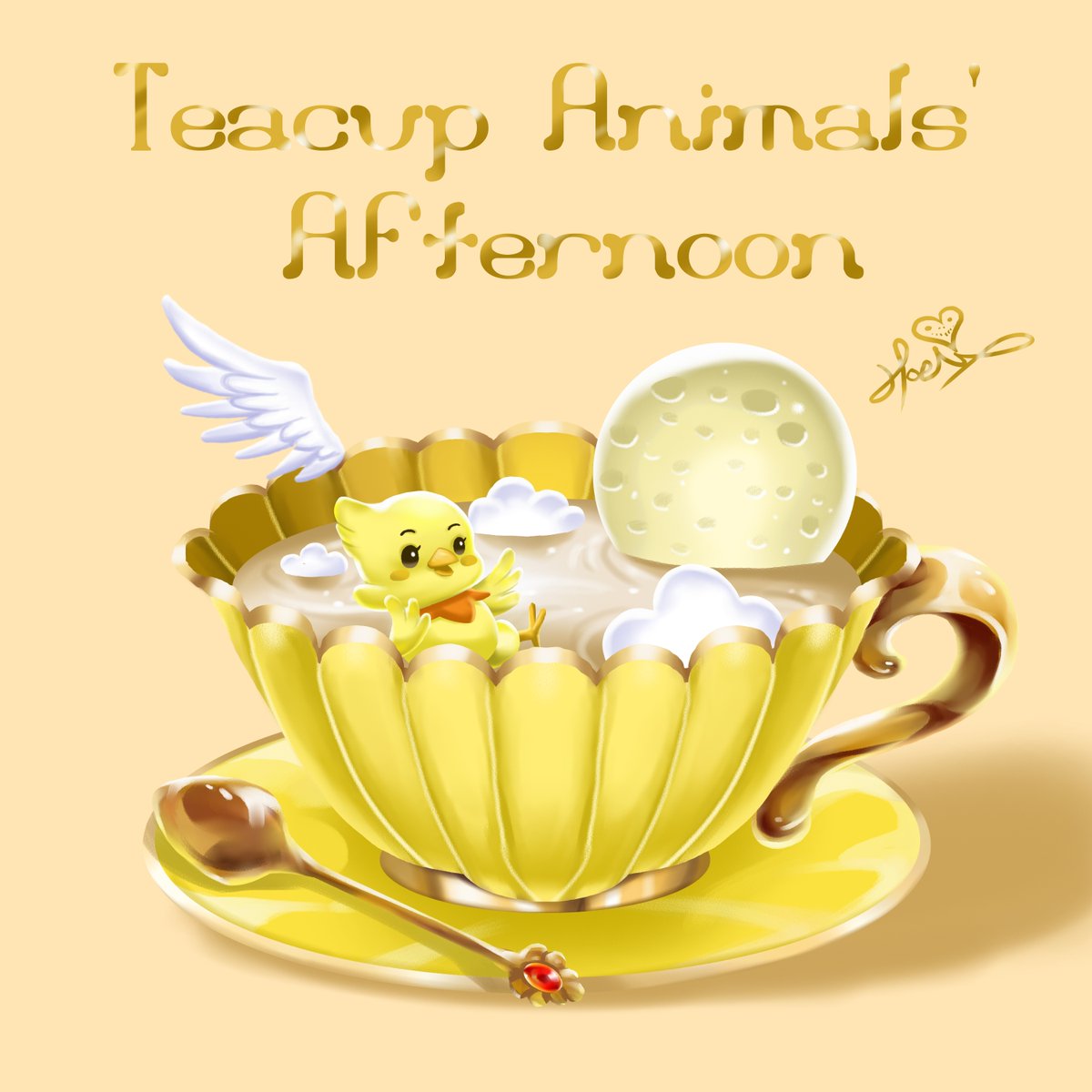 【茶杯小動物的午後 Teacup Animals Afternoon】
— Hoelex 心夢幻鏡的小小時光 —

午後的陽光，
像蜂蜜一樣慢慢流進茶杯裡。

在金色的茶杯中，
悄悄泡著一位熟悉的小身影——
那就是心夢的吉祥物
Midomi 米豆米鸚鵡。

如果有一天你也走進這個世界，
都藏著一個等待被發現的小小夢想。

#AliceMisA