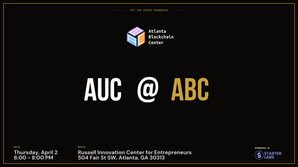 Atlanta Blockchain Center tweet media