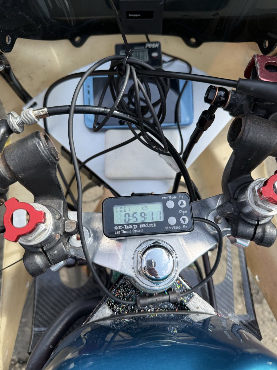 今日は練習機、中古タイヤでベスト更新！