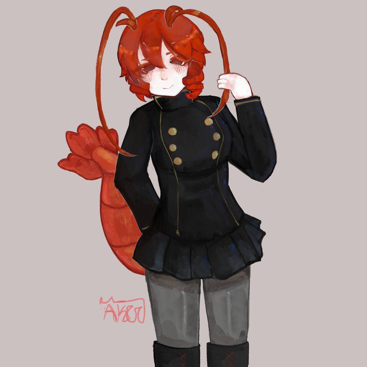 tugatito1231's tweet photo. I was testing a new drawing program! Lobco YIPEEEE #funamusea #lobco #fanart #okegom #drawing #fanartdraw https://t.co/pzTyHBivXU