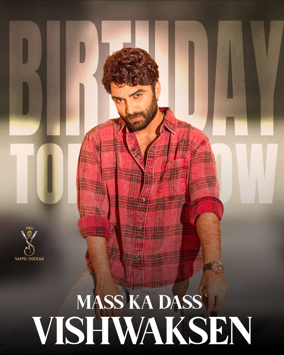 UrsVamsiShekar's tweet image. Mass Ka Das @VishwakSenActor birthday tomorrow 💥💥

Advance wishes to the multi-talented dynamo 🤩🥳
#VishwakSen #Cult