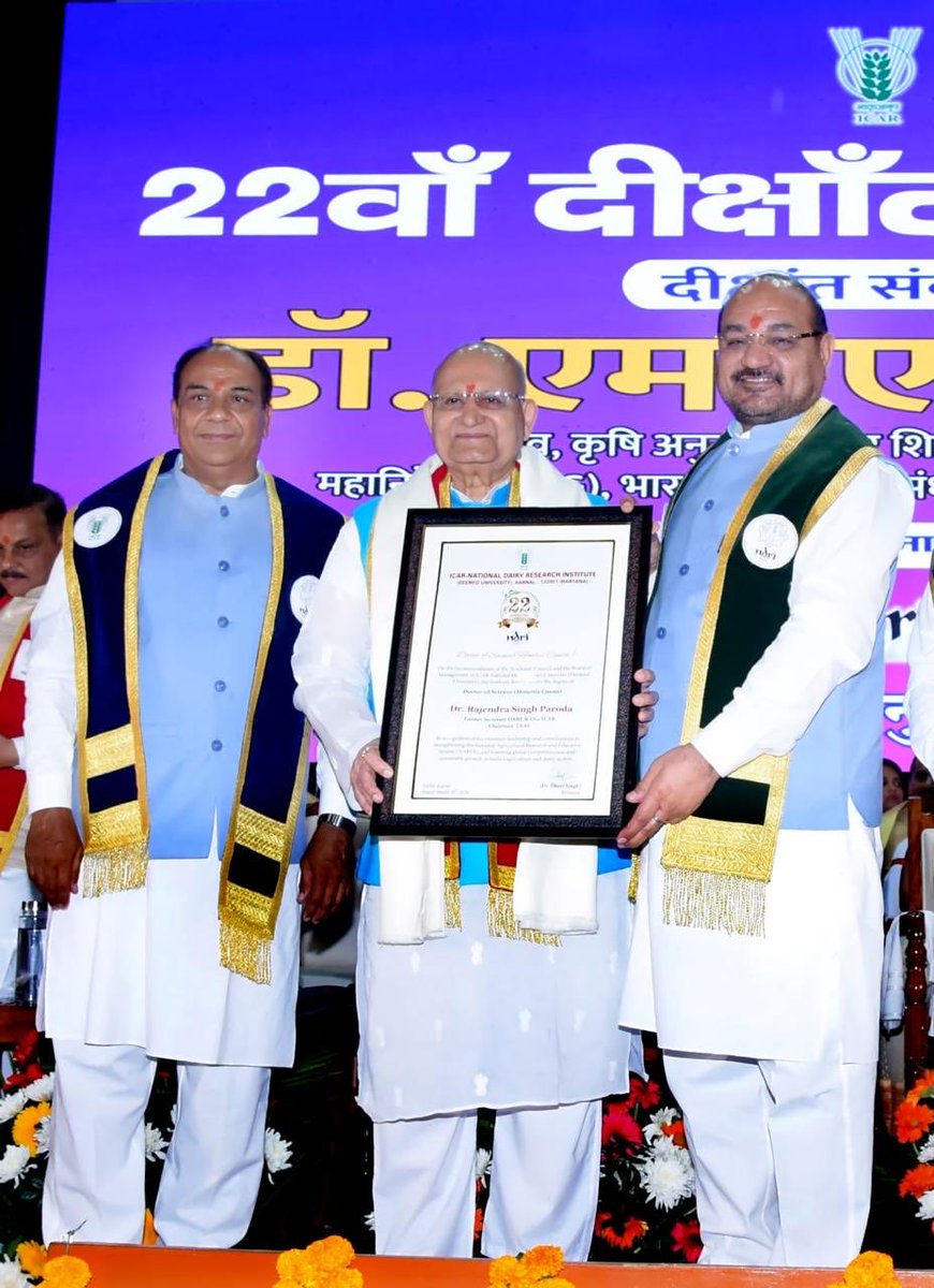 Dr Rajendra Singh Paroda tweet media