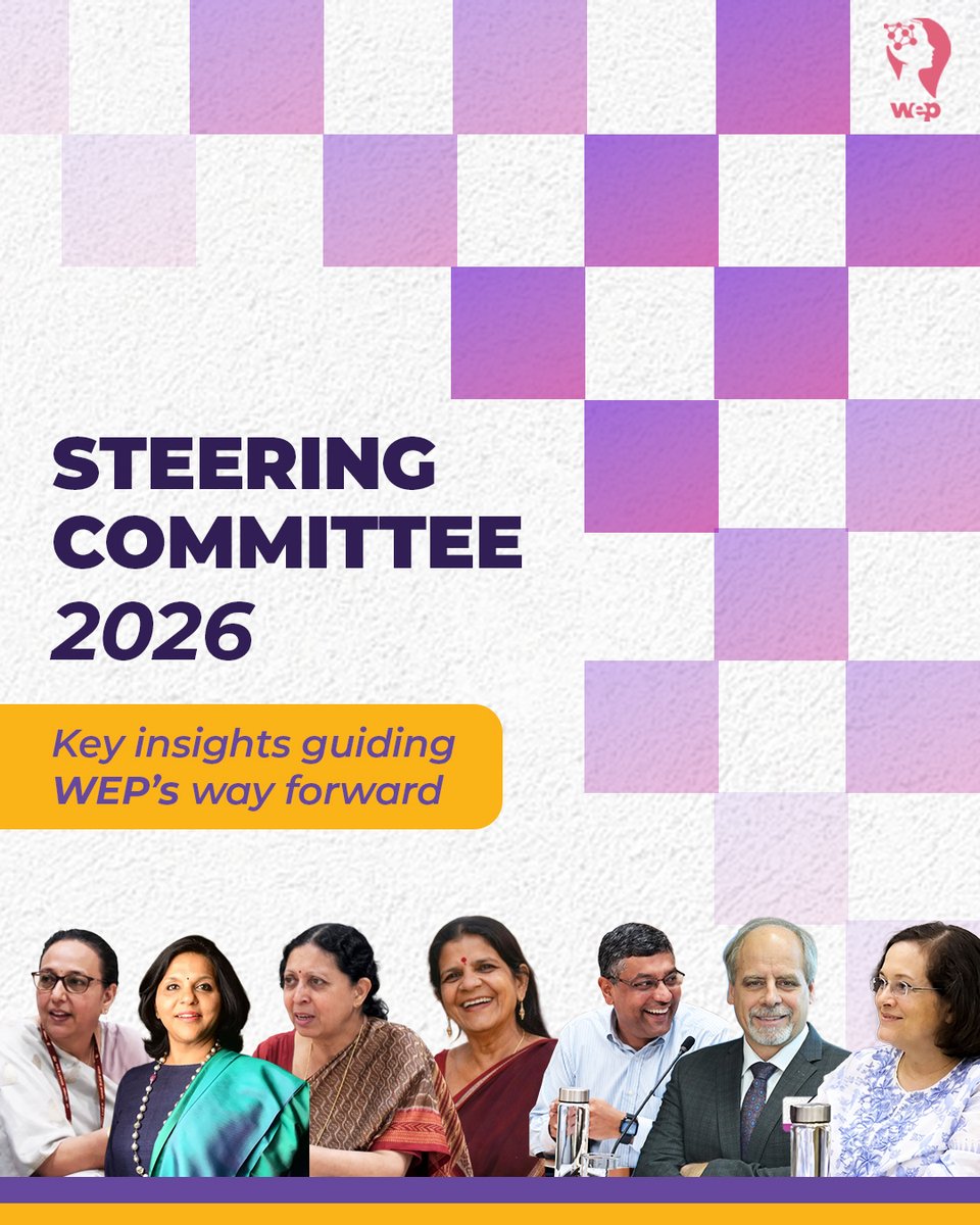 wep_community's tweet image. Opportunities shift with the landscape, &amp;amp; those who adapt find the way forward.

Guided by this principle, WEP’s Steering Committee explored how the platform can open doors for women entrepreneurs across geographies and build a more inclusive ecosystem. 

#TogetherWeCan