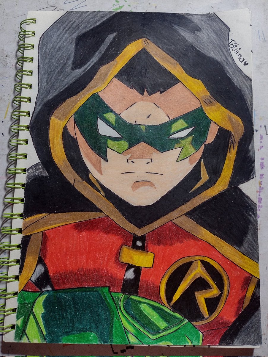 FatiJonas23's tweet image. Damián Wayne 
Alias bolita de odio
I’m not a profesional; but I really like this 👩🏻‍🎨🎨🖌️✏️
~Dibujo de manera tradicional 🎨
 #traditionalartist
 #Robin #BruceWayne #damianwayne 
#Batman 🦇🃏
