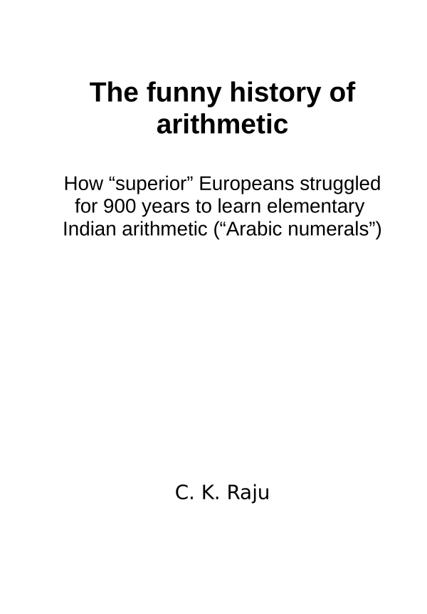 Prof. C. K. Raju tweet media