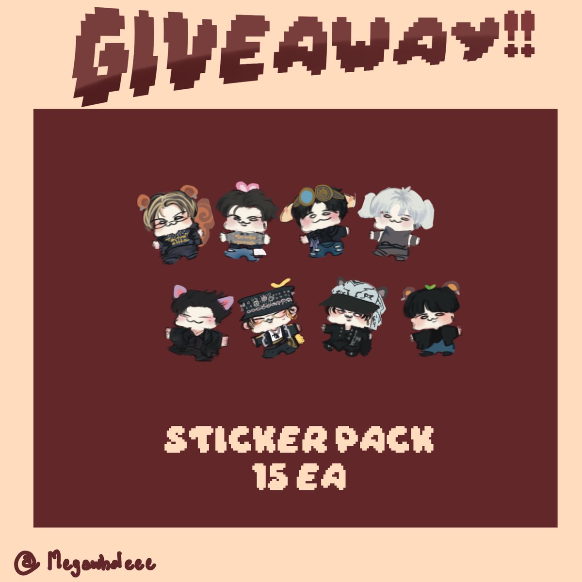 Tba Sticker Pls RT! Giveaway for atinys :-) ️🖤 #In_Your_Fantasy_BKK Sticker packs ...