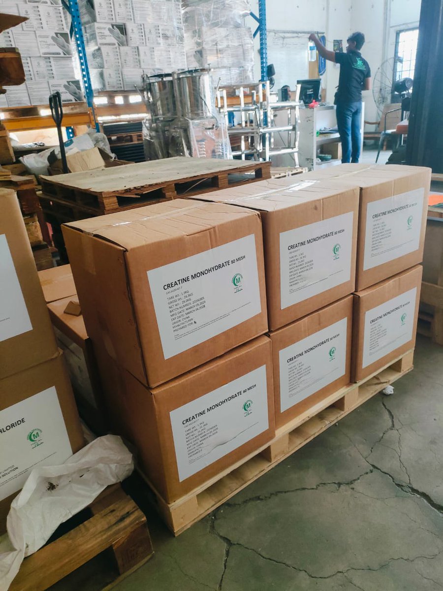 Taschemind's tweet photo. 🚀 New Arrival: Creatine Hydrochloride (Food Grade)
✅ Halal Certified
✅ Ideal for F&amp;B Manufacturing
✅ Bulk Price – Affordable
✅ FREE Delivery 🚚Limited stock available!
📩 DM us now #TaschemIndustries #CreatineHCL #Halal #FNB #BulkSupply #taschem https://t.co/3GZkBDO00g