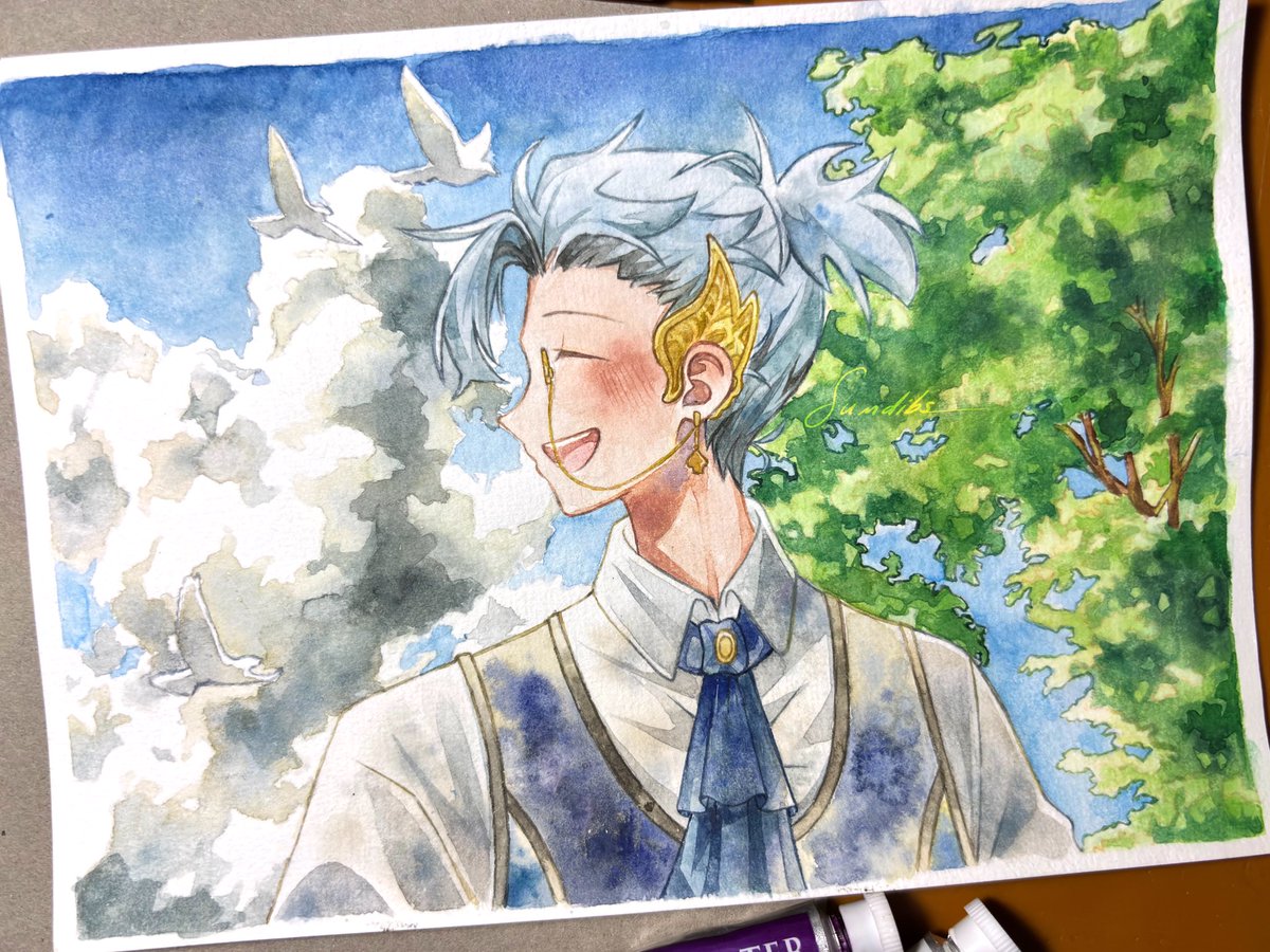 #NakuLukis
#watercolor 🔍🩵