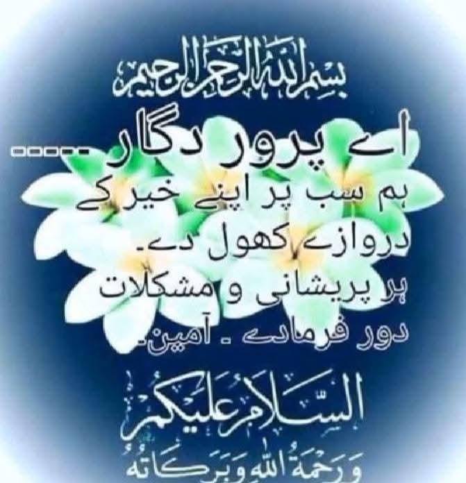 السلام وعلیکم ورحمت اللہ وبرکاتہ 
صباح الخير