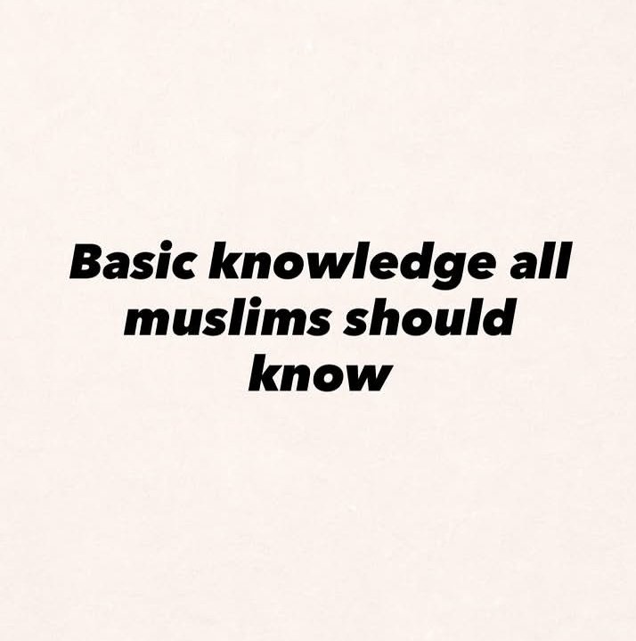 ArewaLadies_V's tweet photo. Basic knowledge all Muslims should know. https://t.co/AJ85sTT9A0