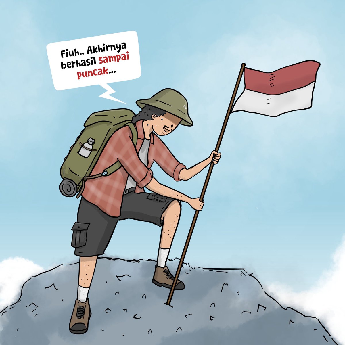 AZWIndonesia's tweet image. komik AZWI edisi Maret!

"naik naik ke puncak gunung"

#AZWIndonesia #komikazwi #pendaki #bantargebangMountain