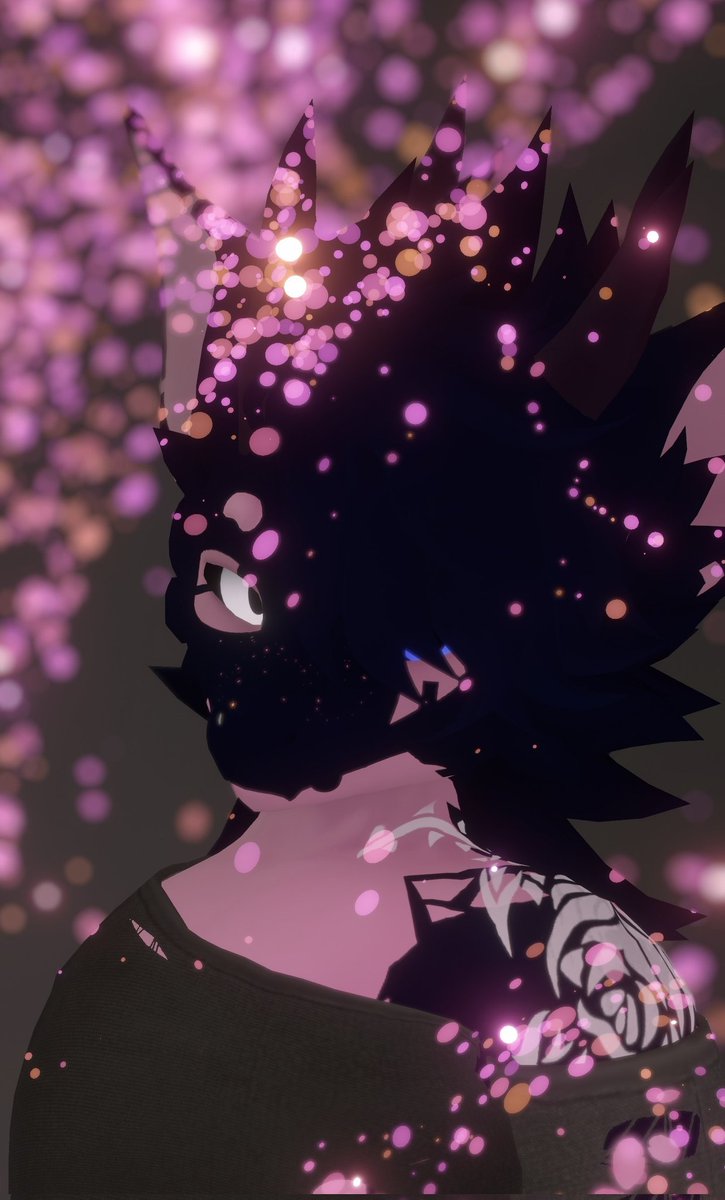 Look at all the pretty particles wait why are you looking at me?